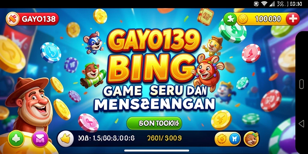 Tampilan bermain game Bingo yang seru dan interaktif di GAYO138.