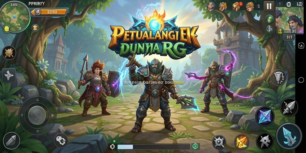 Tangkapan layar PPRRYY menampilkan pertempuran epik dan grafis yang memukau.