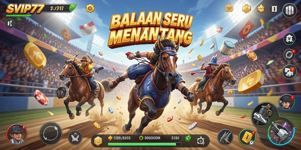 Tampilan menarik dari gameplay balapan di SVIP777.