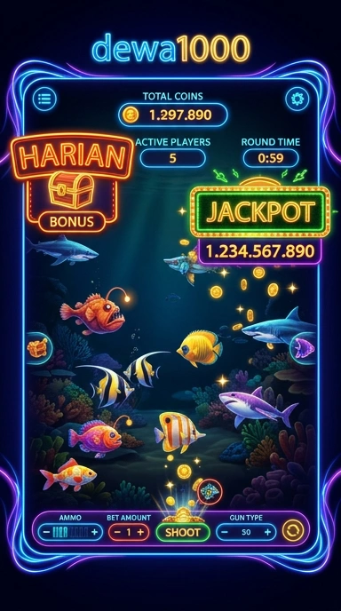 Tampilan antarmuka pengguna yang ramah di dewa1000.